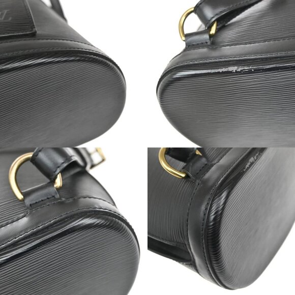 LOUIS VUITTON LV Gobelin Backpack Bag Epi Leather Black Gold - Picture 16 of 16